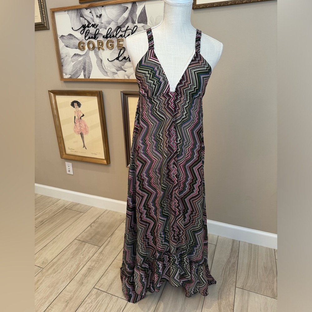 URBAN NOMAD Boho Geometric Flowy Dress